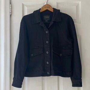 Sanctuary Black Jean Jacket Classic Workwear Utility Style